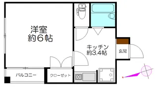 マリンハイム【3階】の間取り