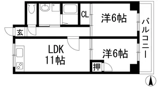 ソセイ末広【2階】の間取り
