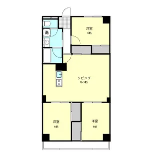 エヌム六番館【1階】の間取り