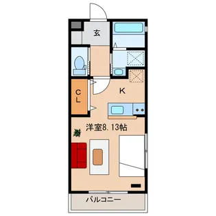 グランドガーデン掛川駅前【2階】の間取り