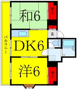 メゾン小田【4階】の間取り