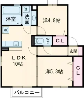 グリーン・ガーデン【2階】の間取り