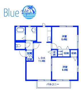 メゾンディライト【1階】の間取り