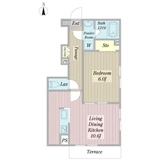 アルクスタケナカ【1階】の間取り