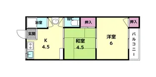 伏見荘【2階】の間取り