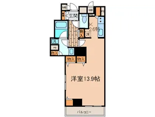 TKフラッツ渋谷【13階】の間取り