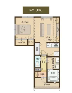 ユーソニアン上越・寺町A【1階】の間取り