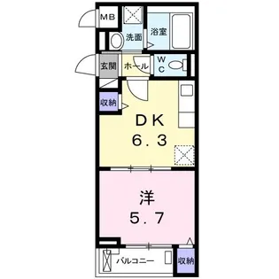 ラ・ベル・リューヌ【3階】の間取り