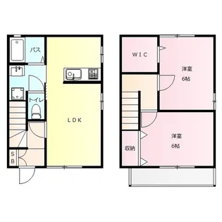 カーサパティオ【1階】の間取り