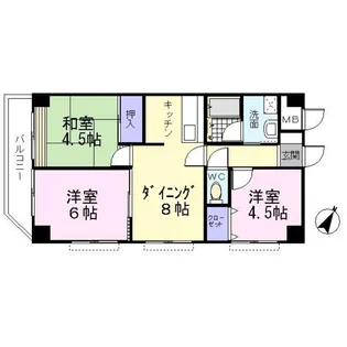 ツカサビル【2階】の間取り