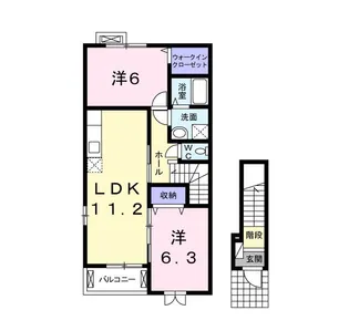 フォレスタ 2【2階】の間取り