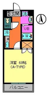 トレセリア暁町【3階】の間取り