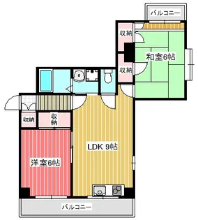 サンフローラ西川口【4階】の間取り