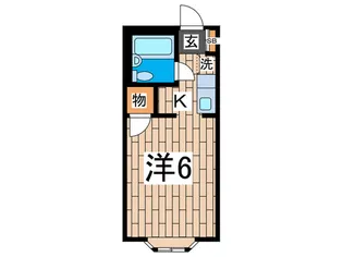 ユ-ハイツ【1階】の間取り