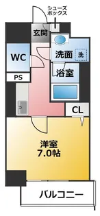 レジデンスユウキ【4階】の間取り
