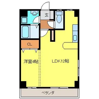 山春ビル3【2階】の間取り
