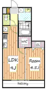 Bliss above末広(ブリスアバブ末広)【2階】の間取り
