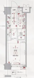 レアライズ浅草III【8階】の間取り