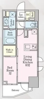グランリビオ芝大門【7階】の間取り
