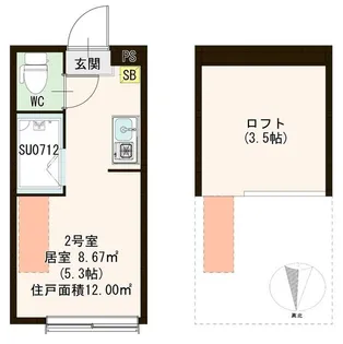 オードリー22【1階】の間取り