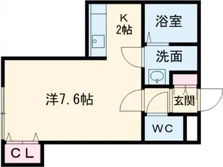 FLAIR新富【1階】の間取り