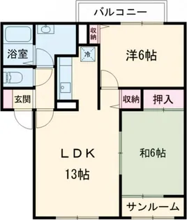 カネ長武田ホームタウン芦谷A【1階】の間取り