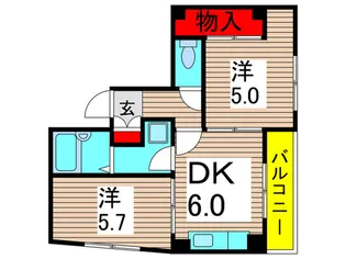 クリ-ク梅田【4階】の間取り