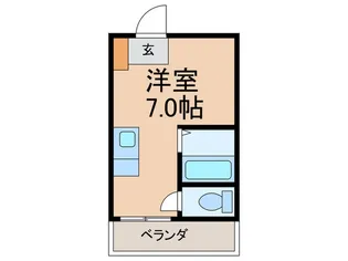 ひめだるま荘【1階】の間取り