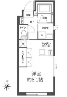 プラティーク森下【4階】の間取り