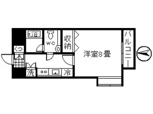 シーフォート新町【6階】の間取り