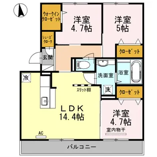 ピュアライト文京町【2階】の間取り