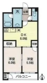 ロゼ下目黒【1階】の間取り