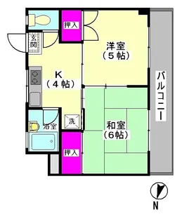 ハイムセンスイ【3階】の間取り