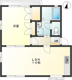 ヴァンテアン・鷹【2階】の間取り