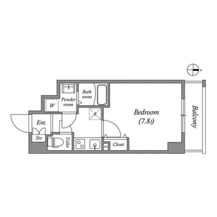 アドバンス京都デタンデュ【7階】の間取り