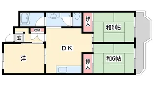 播磨城ノ宮 2号棟【5階】の間取り