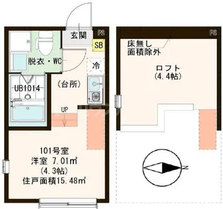 クレスト小岩【1階】の間取り