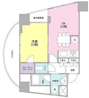 プレディアスタイル横濱沢渡【6階】の間取り