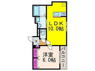 アモール高槻【3階】の間取り