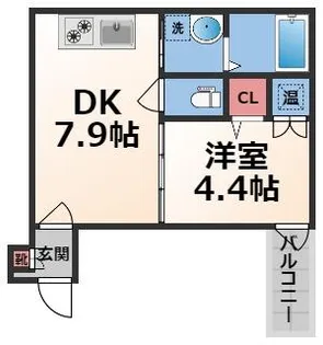 F asecia KOBE【1階】の間取り
