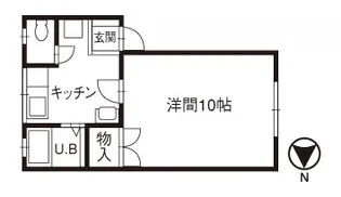 マーセルモンブランB棟【1階】の間取り