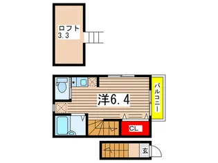 ヒロ・小岩【2階】の間取り
