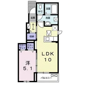 ヴィラ・アインツ【1階】の間取り