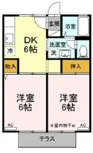 クレスト日吉【2階】の間取り