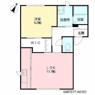 モスティサーク I棟【1階】の間取り