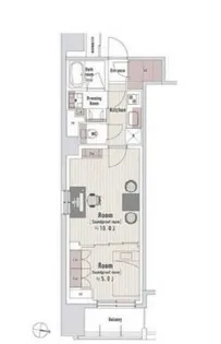 TRACK渋谷本町【13階】の間取り