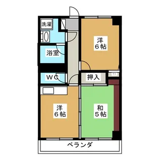 アパ・カーム【1階】の間取り