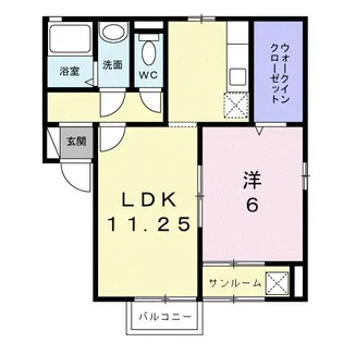 セジュールグレイスA【2階】の間取り