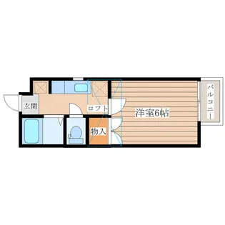プリンセス桜ケ丘【2階】の間取り