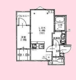 KEIAI RESIDENCE 大和田V【1階】の間取り